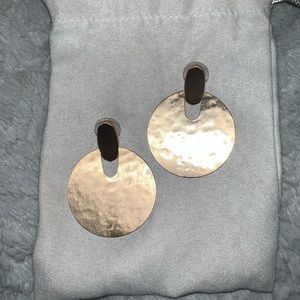 Kendra Scott Didi Hammered Earrings - Rose Gold